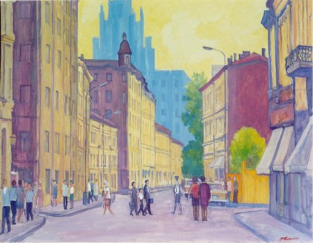 Арбат акварель