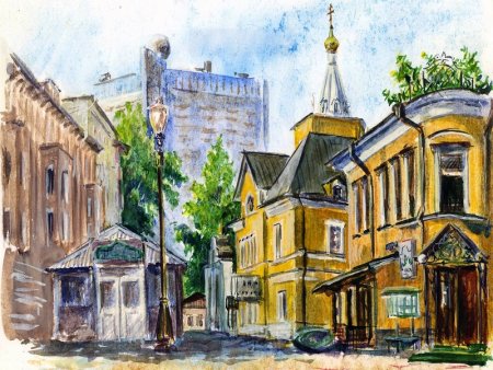 Картины Спасопесковский переулок