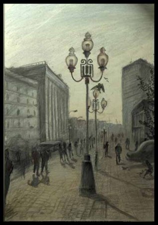 Нарисовать старый Арбат