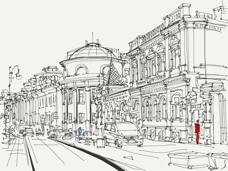 Улицы Москвы рисунки