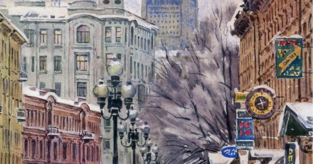 Арбат рисунок для детей