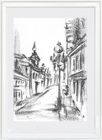 Улицы Москвы карандашом