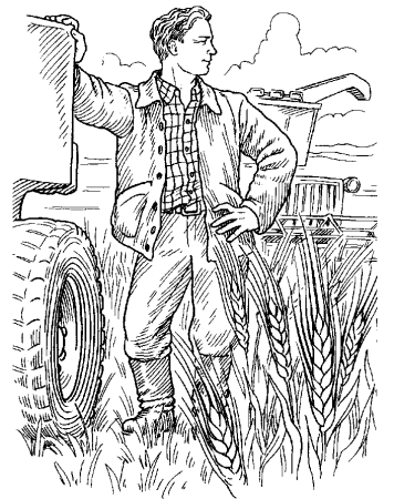 Агроном раскраска