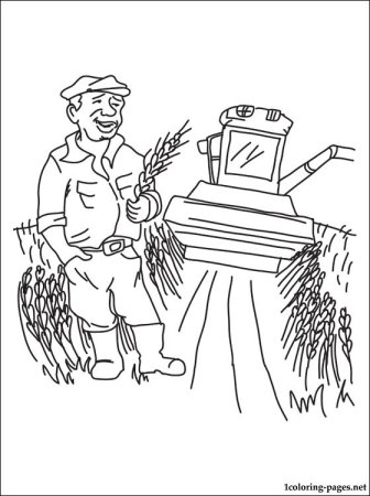Агроном раскраска для детей