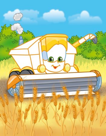 Комбайн мультяшный