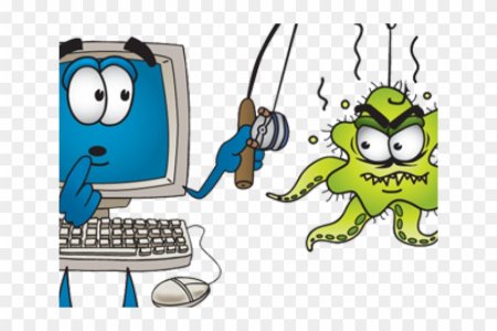 Компьютерный вирус иллюстрация