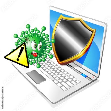 Защита от компьютерных вирусов рисунок