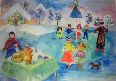 Рисование Масленица