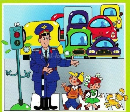 Инспектор ГИБДД В детском саду