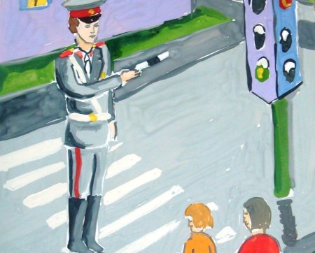 Композиция безопасность на дороге