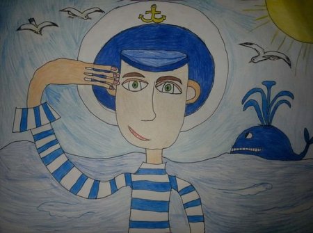 Моряк рисунок
