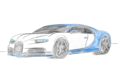 Бугатти ЧИРОН рисунок