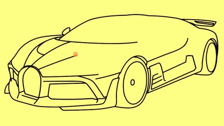 Нарисовать Бугатти Вейрон