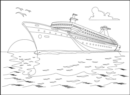 Корабли. Раскраска