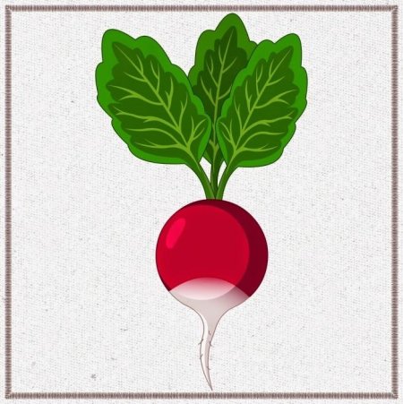 Редиска маска для детей