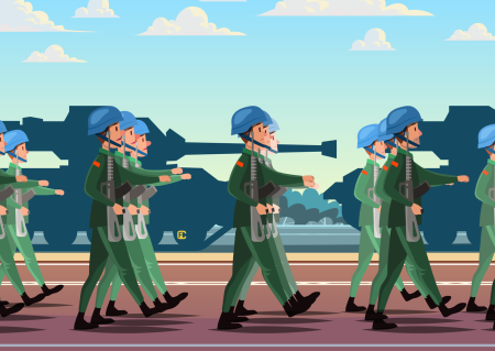 Военный парад рисунок