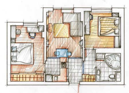 Архитектурный план квартиры