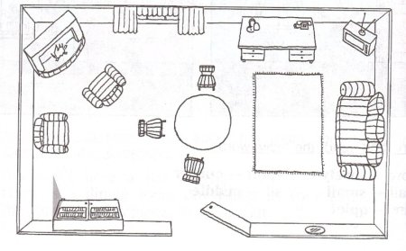 План рисования комнаты
