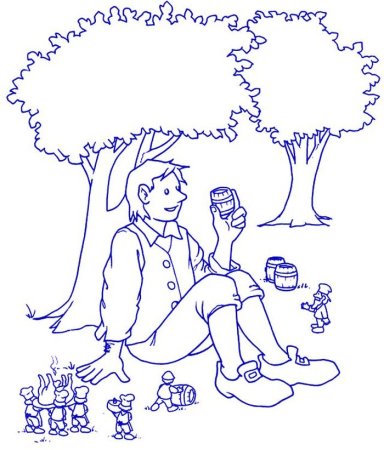 Гулливер раскраска