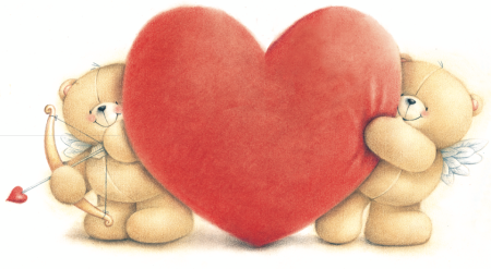 Милый Медвежонок с сердечком