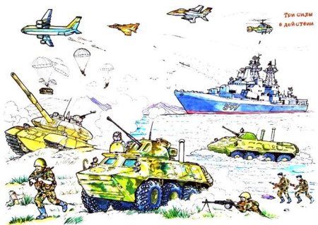 Рода войск для дошкольников