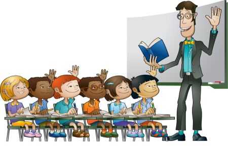 Учитель и ученики мультяшные