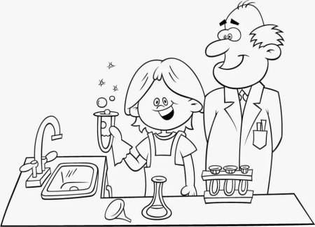 Лаборатория раскраска