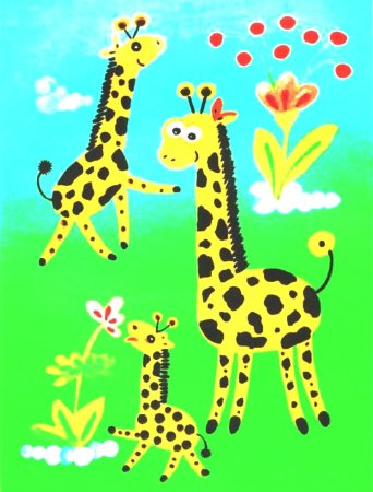 Рисование животных красками с детьми