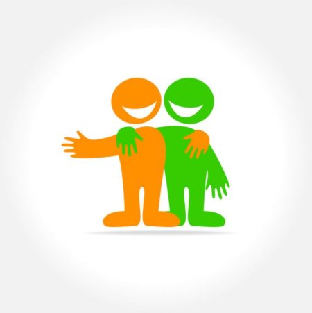 Логотип дружбы друзей