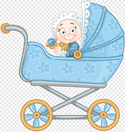 Детская коляска мультяшная