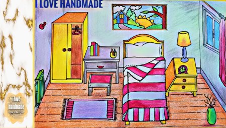 Спальня рисунок