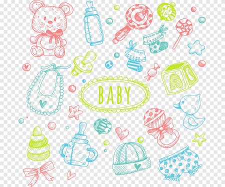 Детские вещи вектор