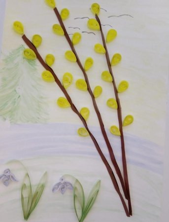 Рисование вербы