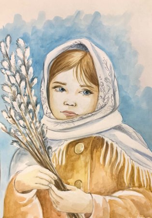 Рисование Вербное воскресенье