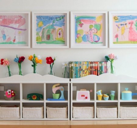 Украшение стен для выставки в детском саду