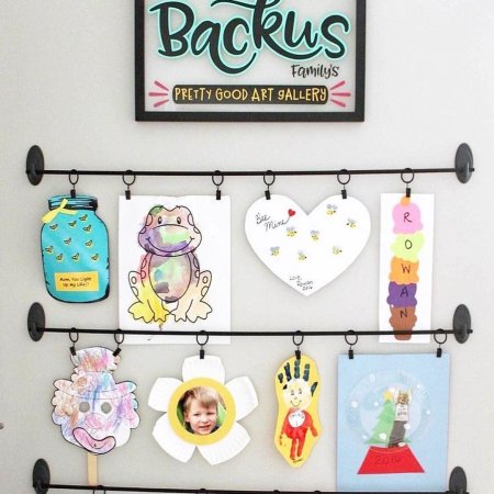 Идея размещения детских рисунков