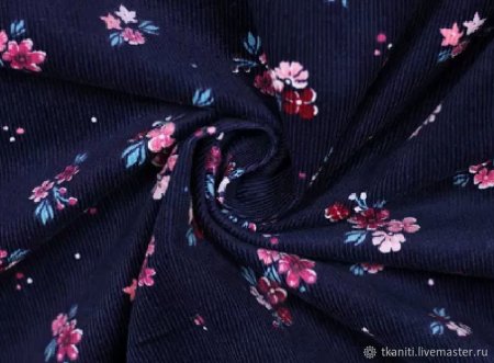 Вельвет с принтом