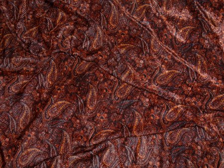 Ткань микровельвет с принтом