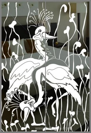 Дак рисунок на зеркале