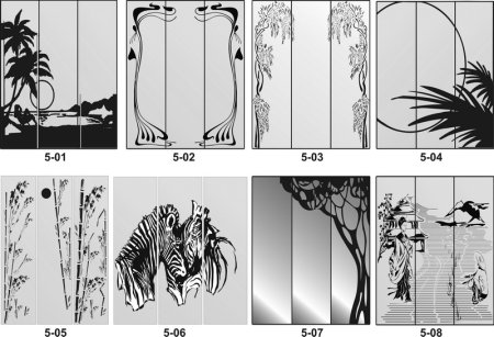 Пескоструйная обработка зеркала рисунки