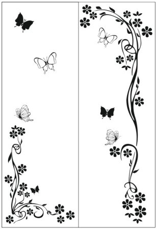 Трафарет для шкафа