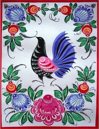 Городецкая роспись Городецкий фазан