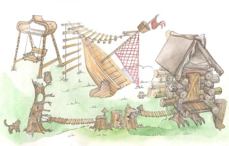 Детская площадка на Руси