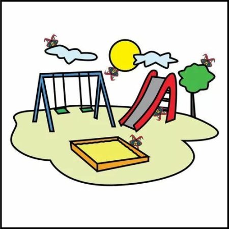 Рисунки детских площадок