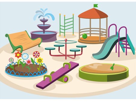 Рисование детской площадки