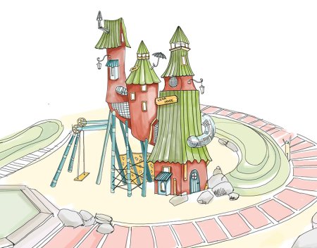 Парк в детском саду