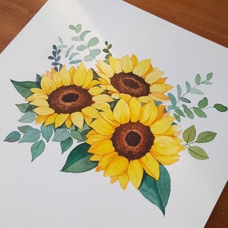 Подсолнух рисунок 5 класса