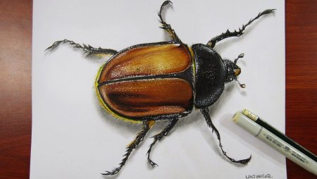 Жук хрущ рисунок