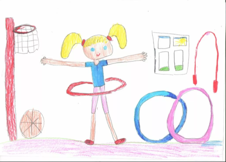 Детский рисунок спорт