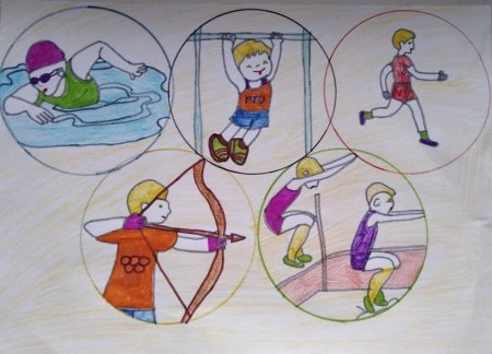 Детские рисунки на тему спорт и здоровье